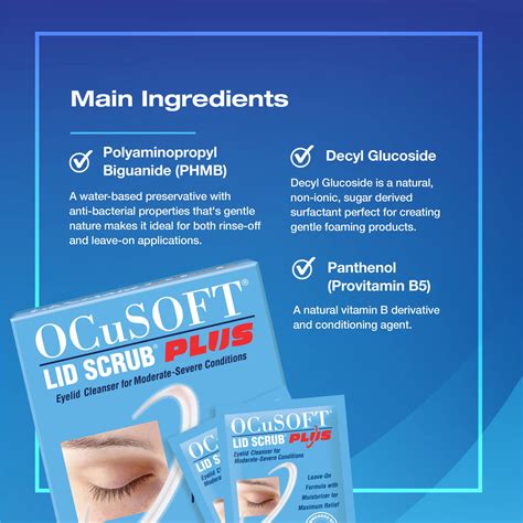 OCuSOFT Lid Scrub PLUS Eyelid Cleanser Pre-Moistened Pads : 30 Count ...