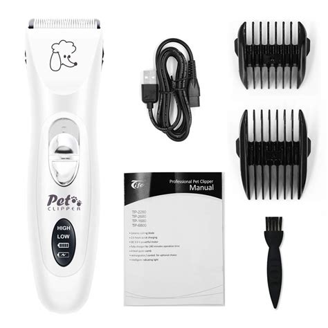 Maxesla Rechargeable Dog Clippers - Professional Low Noise Pet Hair ...