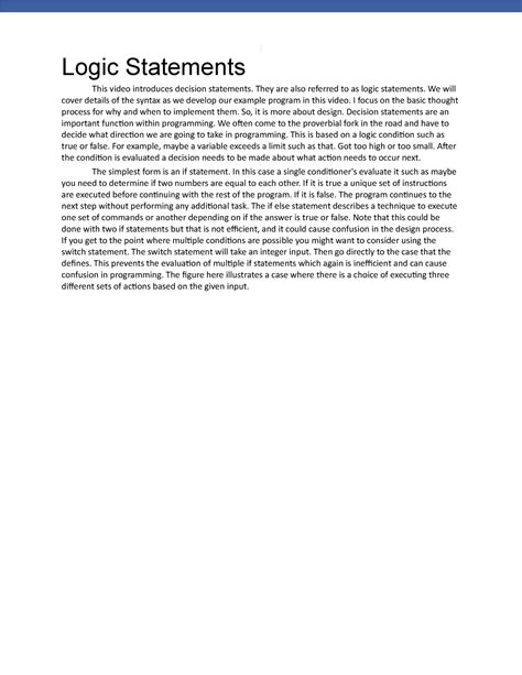 Image result for Logic Statements Examples