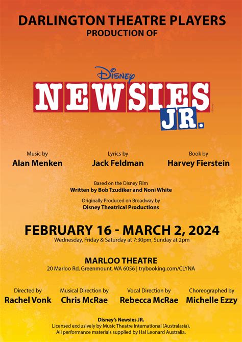 Disney’s Newsies Jr. – Marloo Theatre
