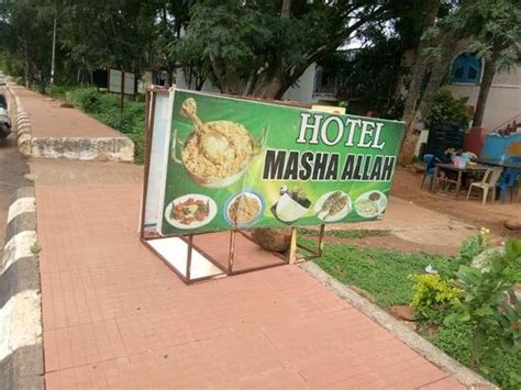 Menu at Hotel Masha Allah, India, Yelagiri Hills