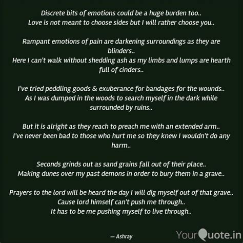 Discrete bits of emotions... | Quotes & Writings by Ashray Mishra ...