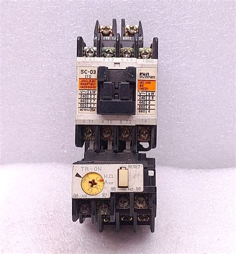 Fuji Electric SC-03 Contactor 100-110V50HZ 110-120V60Hz With TR-ON Rel ...