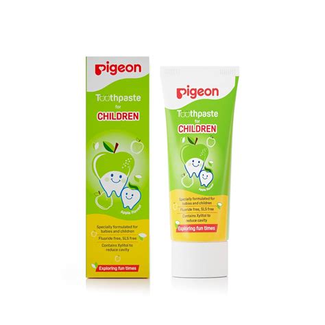 Pigeon Apple Toothpaste, For babies and Children,Fluroide -free,SLS ...