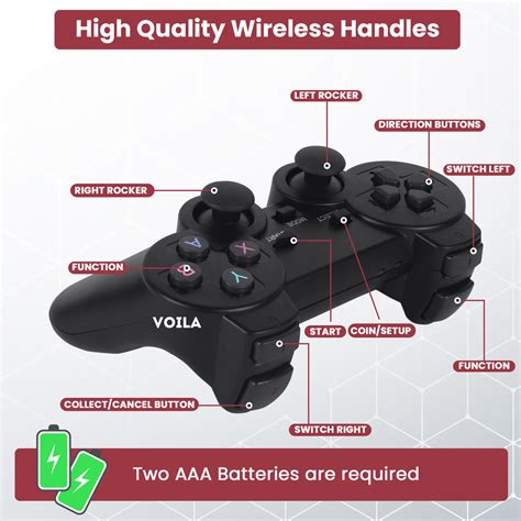 VOILA M8 Retro Game Stick. Revisit Classic Games with Built-in 9 Emula