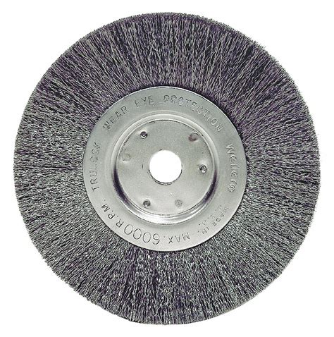 WEILER, 6 Narrow Crimped Wire Wheel, .0104, 5/8 - 38P611|01055 - Grainger