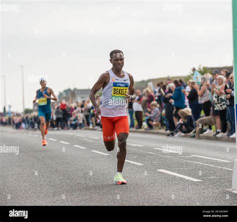 Kenenisa Bekele long-distance runner finishing 3rd in the 2022 Great ...