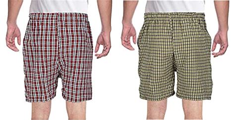 Buy EK UDAAN - Multicolour Checkered Boxer Shorts/Beach Shorts/Bermuda ...