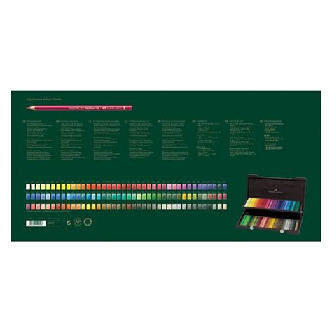 Faber-Castell Polychromos Colored Pencil Set of 120, Deluxe Wood Box ...