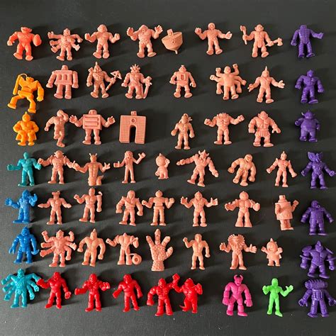 Vintage 80's M.U.S.C.L.E Figure Lot of 60 Characters Muscle Men Figures ...