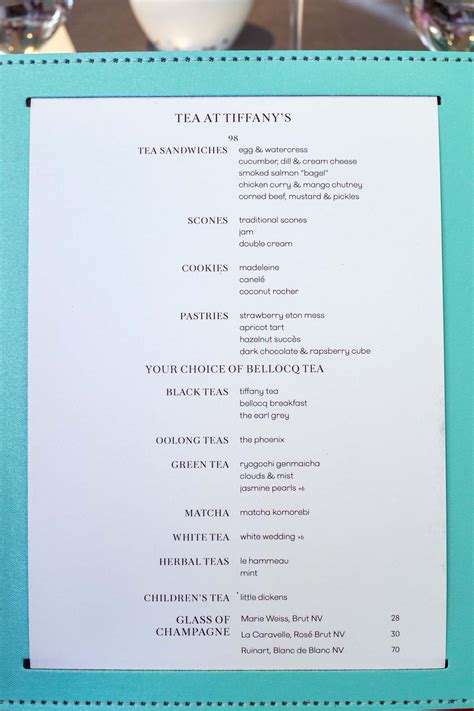 Afternoon Tea at Tiffany's Blue Box Cafe - Oh, How Civilized