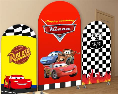 Car Theme Arch Backdrop | Birthday Party Supplies India Online