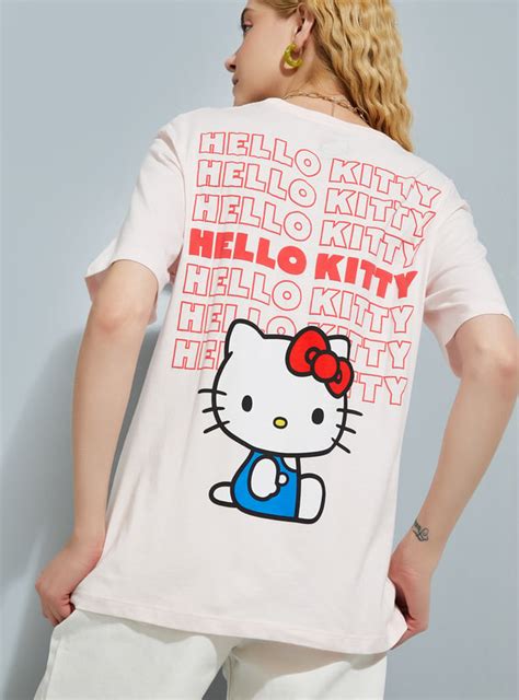 Buy URB_N Women Hello Kitty Print Oversized T-shirt Online at just Rs ...