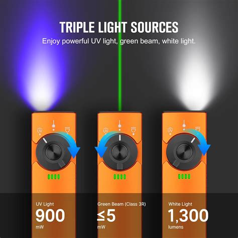 OLIGHT Arkfeld Pro Rechargeable EDC Flat Flashlight with Green Beam, UV ...