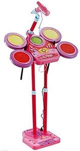 WolVol WolVol Kids Fun Electronic Drum Set with Sing-along Microphone ...