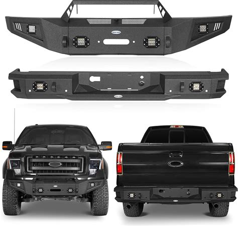 HookeRoad Hooke Road F150 Steel Black Front Bumper wWinch India | Ubuy