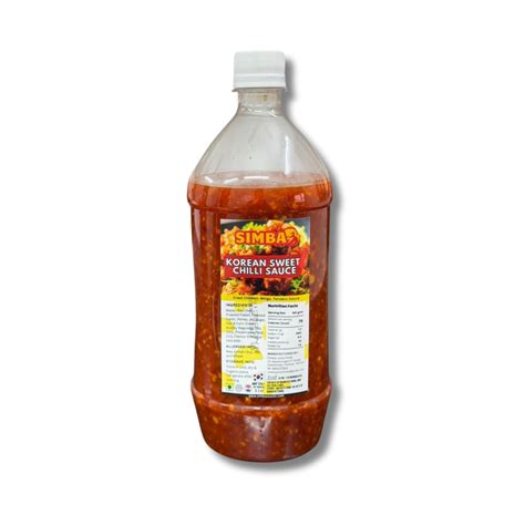 Korean Sweet Chilli Sauce 1 L – Simba Sauces by Cheesy Juicy Foods
