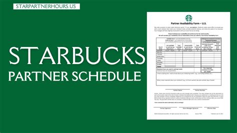 Starbucks Partner Schedule -View your Work hours, PTO