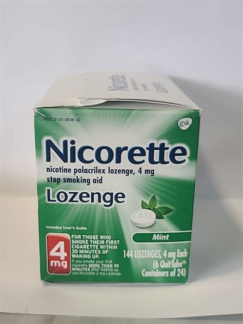 Nicorette Nicotine Lozenge 4mg Stop Smoking | Grelly USA