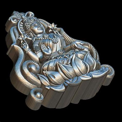 3D Model Of Goddess Lakshmi Ji | Prosperity and Abundance