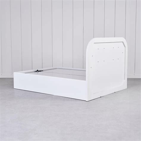 Buy Charlie King Bed with Hydraulic Storage - White from Home Centre at ...