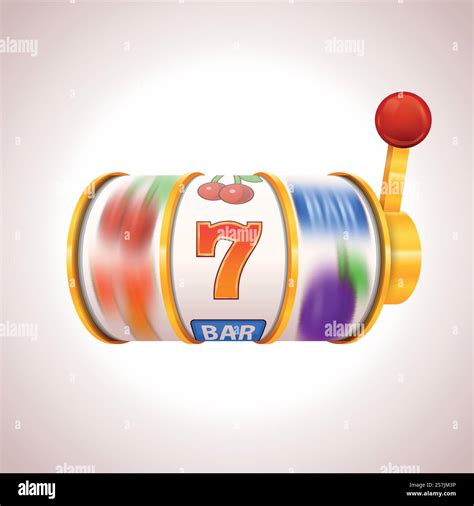 Golden slot machine wins the jackpot. Vector illustration isolated on ...