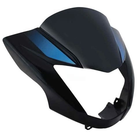 Headlight Visor for Hero Glamour Latest New Model (type 5), Black ...