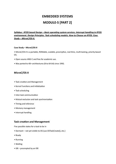 ES M5 PART2 - module 5 part 2 - EMBEDDED SYSTEMS MODULE-5 [PART 2 ...