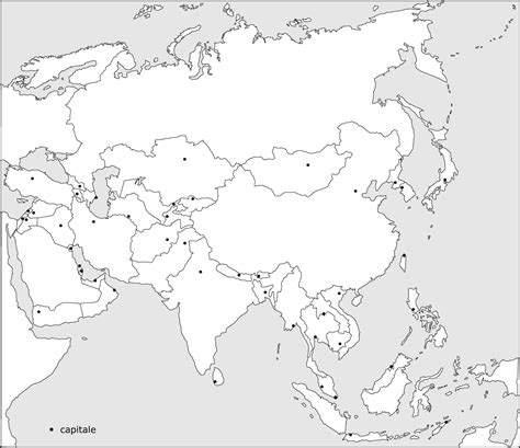 Image result for Printable Map of Asia