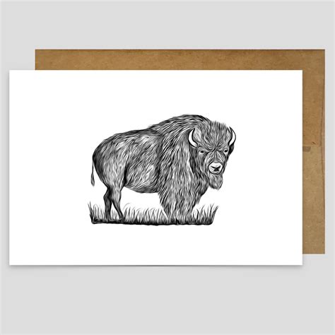 American Bison - Greeting Card