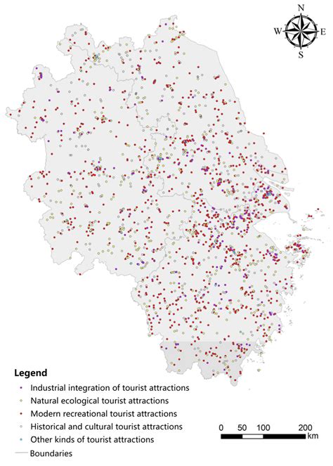 Spatial Patterns of Tourist Attractions in the Yangtze River Delta Region