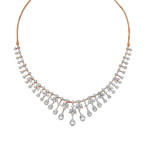 Mesmerising Floral Diamond Necklace Set