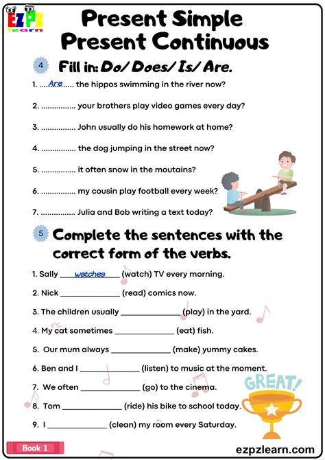 Continuous Tense Worksheet 的图像结果