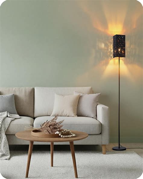 OPVM-64.6" Floor Lamp, with Foot Switch, Standing Lamp with Sky Stars ...