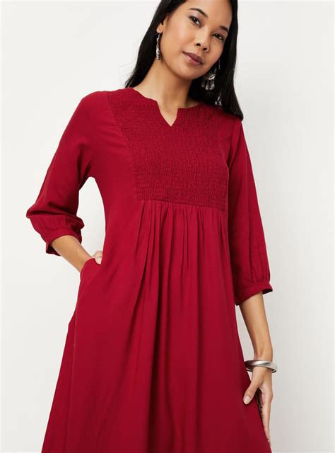 Buy Women Cotton Textured Straight Kurta Online at just Rs. 599.0 ...