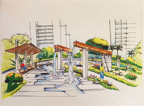 园林景观小品手绘图公园景观小品设计手绘2022已更新今日图集