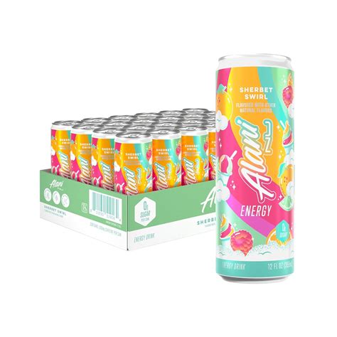 Amazon.com : Alani Nu SHERBET SWIRL Sugar Free, Low Calorie Energy ...