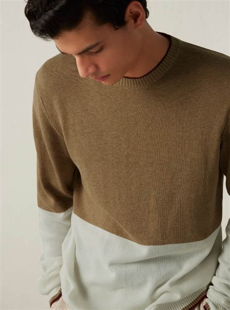 Buy Hazel Vanilla Pullover | Casual Khaki Solid Pullovers for Men ...