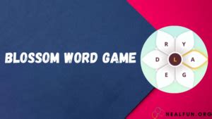 What Is the Blossom Word Game?
