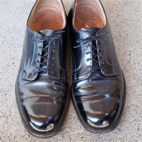 【8R】67's U.S NAVY Leather Oxford Service Shoes GENESCO INC 26cm ブラック ...