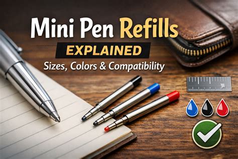 Mini Pen Refills Guide – Sizes, Ink Colors & Pen Compatibility