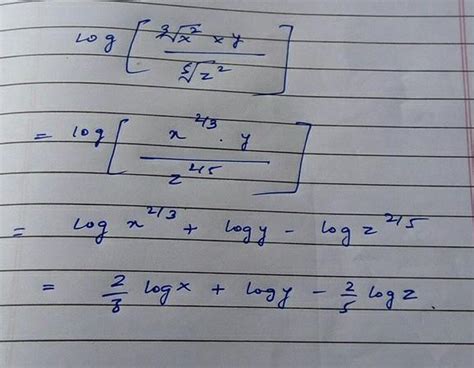 logarithms question - Brainly.in