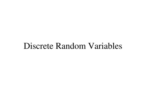Discrete Random Variables Uses in Modelling Data 的图像结果