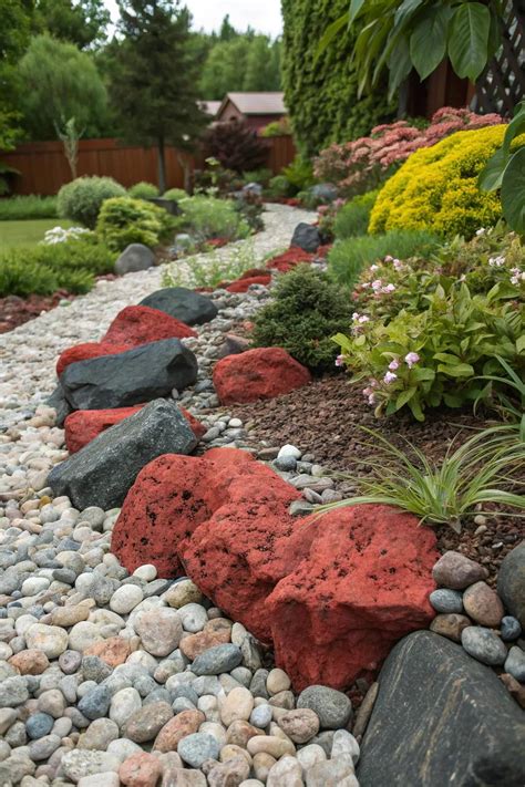 16+ Inspiring Red Lava Rock Landscaping Ideas