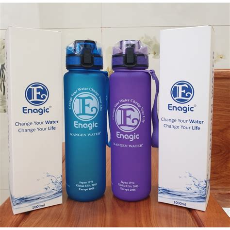 Enagic Alkaline Ionized Water Bottle 1000ml Capacity (BPA FREE) 2 ...