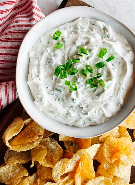 Green Onion Dip (Quick 10 Minute Recipe, No Soup Mix Required!) - Pinch ...