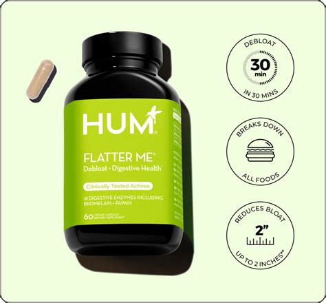 Flatter Me | Best Bloat Relief Supplement with Digestive Enzymes - HUM ...
