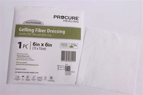 Gelling Fiber Dressing Sterile CMC Wound Dressing - Procure Products