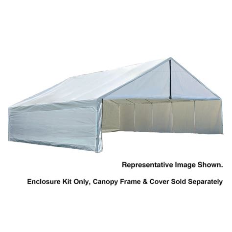 ShelterLogic White Polyethylene Storage Shed Enclosure Kit at Lowes.com