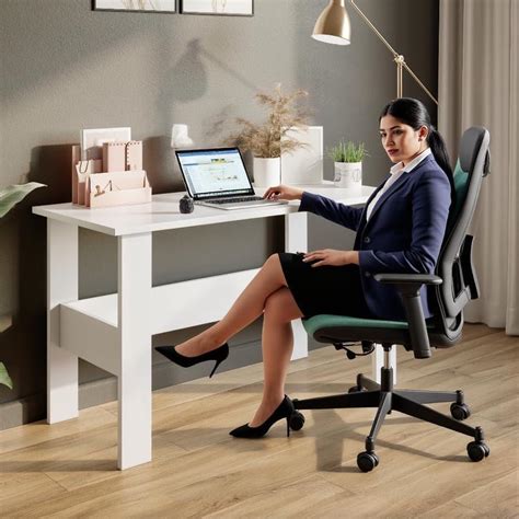 NuSpace | Study Table with 2 Shelf Bottom Storage - Office Desk ...